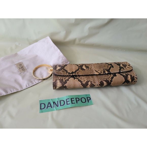 Ted Rossi NYC Python Snakeskin Bangle Clutch Wristlet Handbag C107 M10049 - Picture 2 of 12